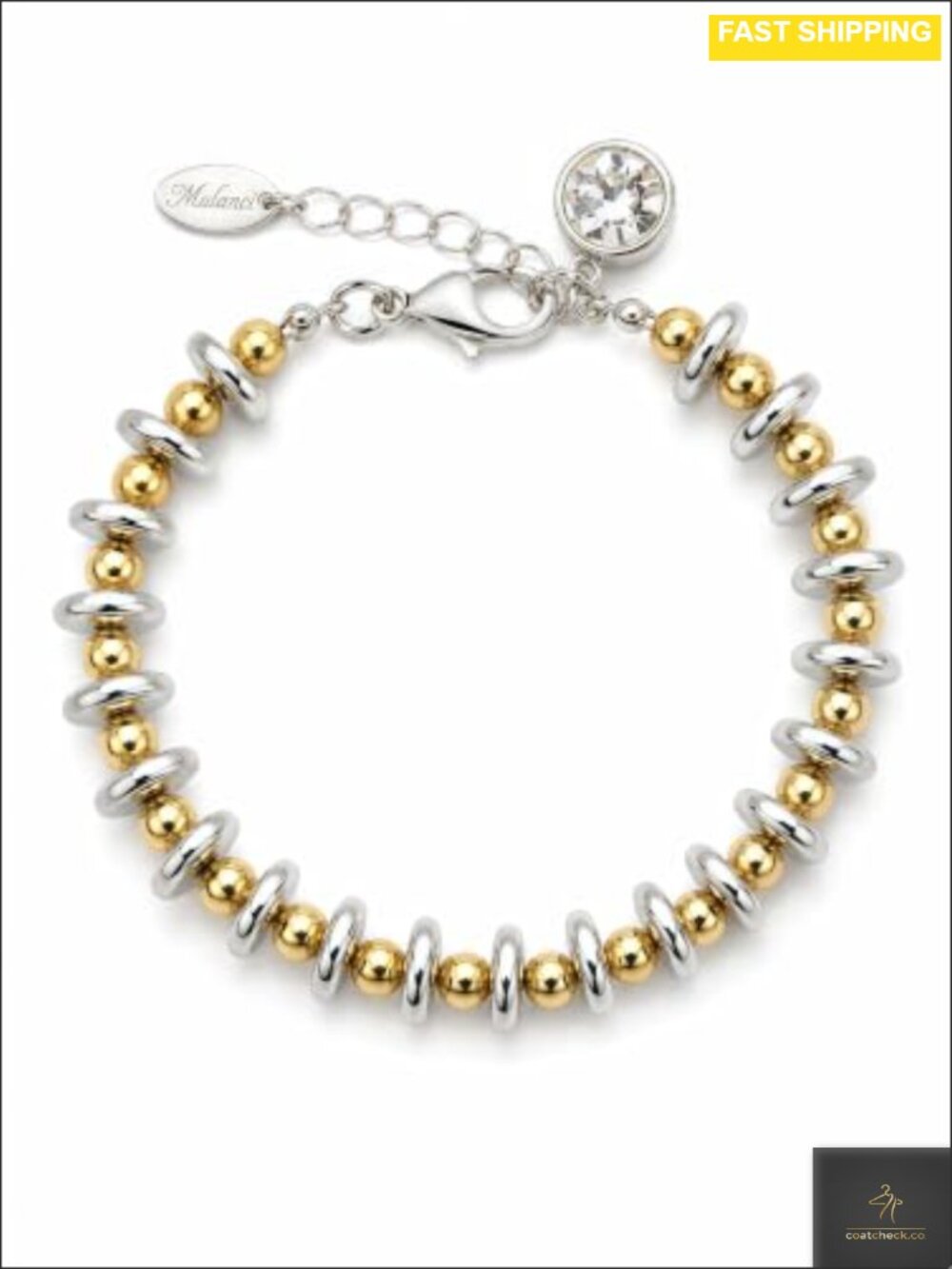 Twisted Cable Cuff Bracelet Two Tone Mixed Metal Wire Bangle
